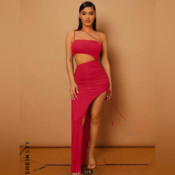 SHEIN Dresses & Skirts - SHEIN One Shoulder cut Asymmetrical Dress